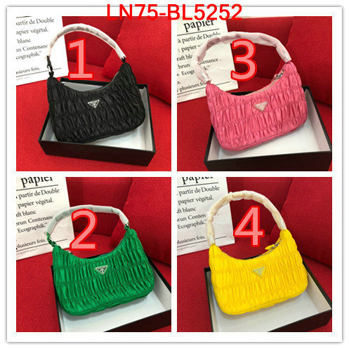 Prada Bags(4A)-Re-Edition 2000,designer high replica ,ID: BL5252,$: 75USD