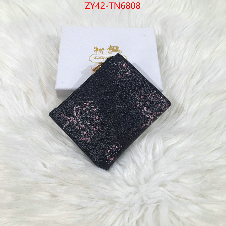 Coach Bags(4A)-Wallet,customize the best replica ,ID: TN6808,$: 42USD