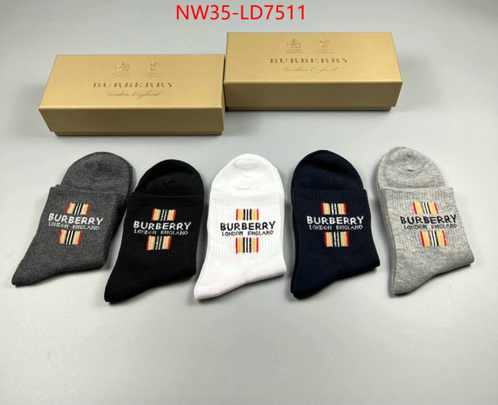 Sock-Burberry,best replica quality , ID: LD7511,$: 35USD