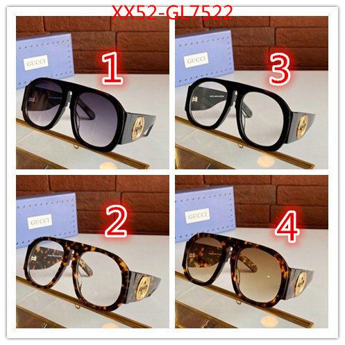 Glasses-Gucci,most desired , ID:GL7522,$: 52USD