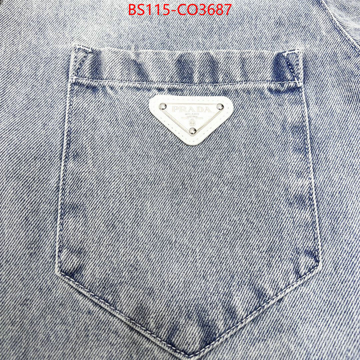 Clothing-Prada,shop cheap high quality 1:1 replica , ID: CO3687,$: 115USD