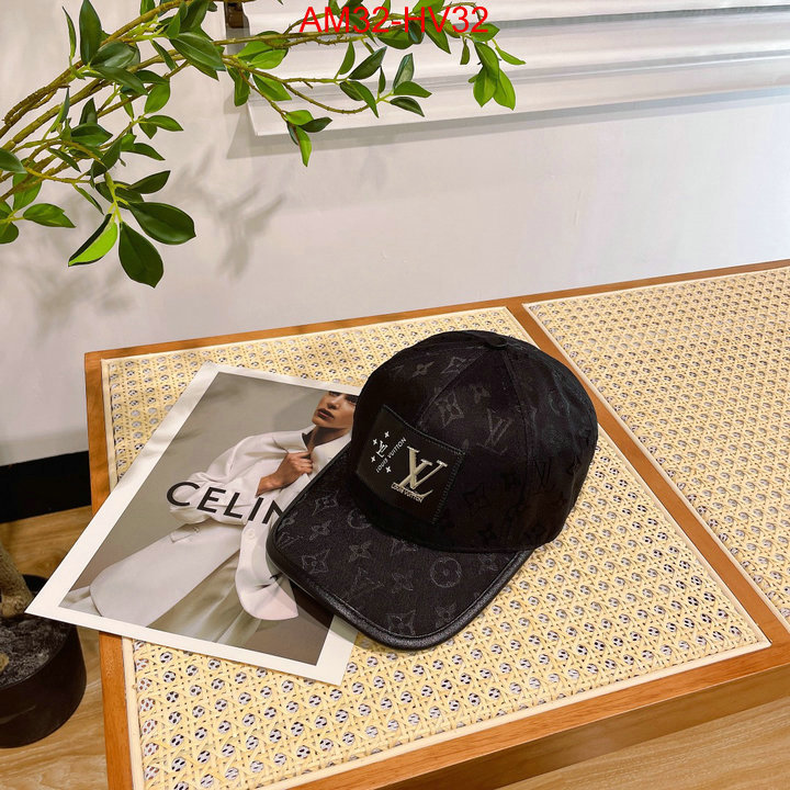 Cap (Hat)-LV,top quality designer replica , ID: HV32,$: 32USD