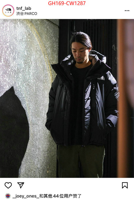 Down jacket Men-The North Face,new designer replica , ID: CW1287,$: 169USD