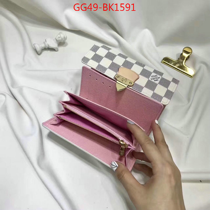 LV Bags(4A)-Wallet,ID: BK1591,$:49USD