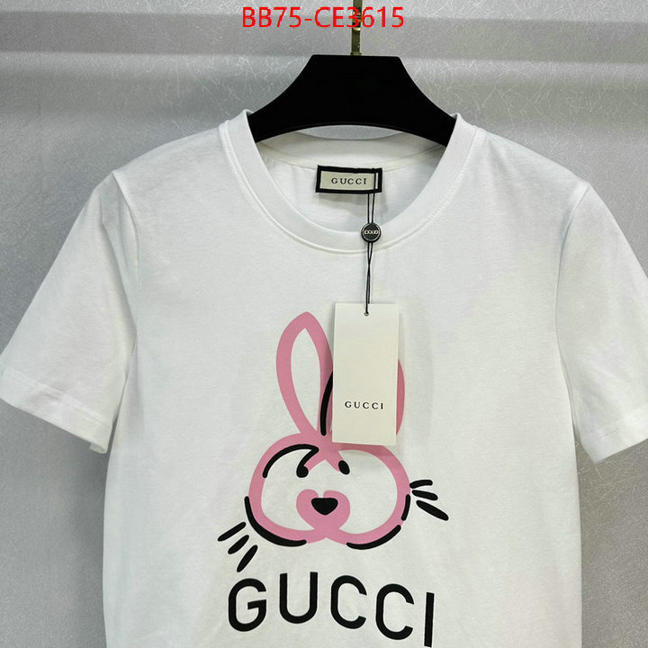 Clothing-Gucci,replica aaaaa designer , ID: CE3615,$: 75USD