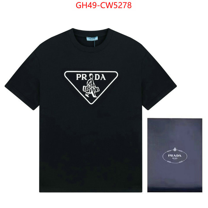 Clothing-Prada,high quality replica , ID: CW5278,$: 49USD