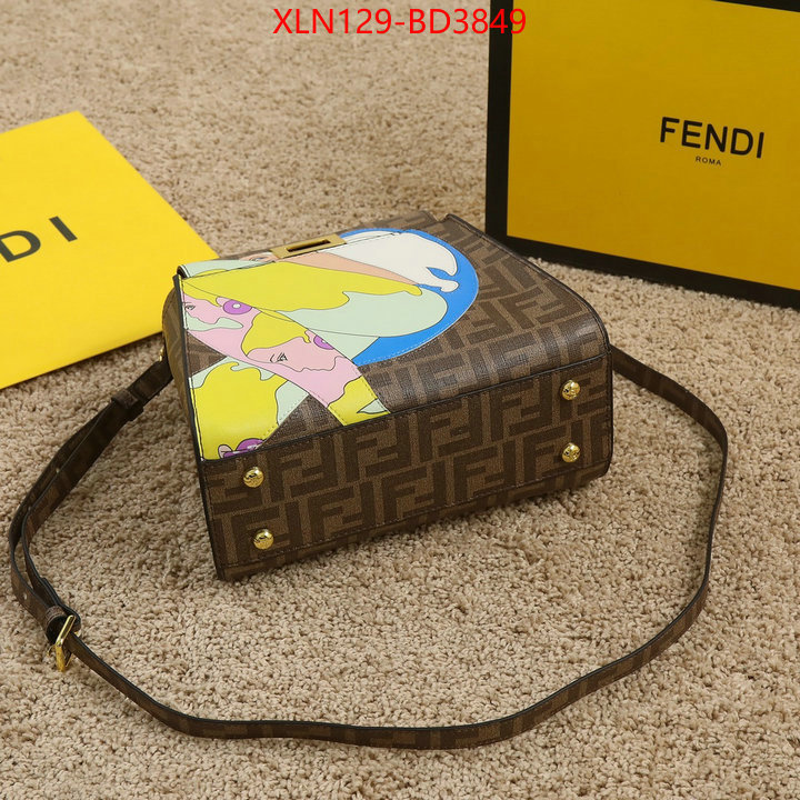 Fendi Bags(4A)-Peekaboo,fake ,ID: BD3849,$: 129USD
