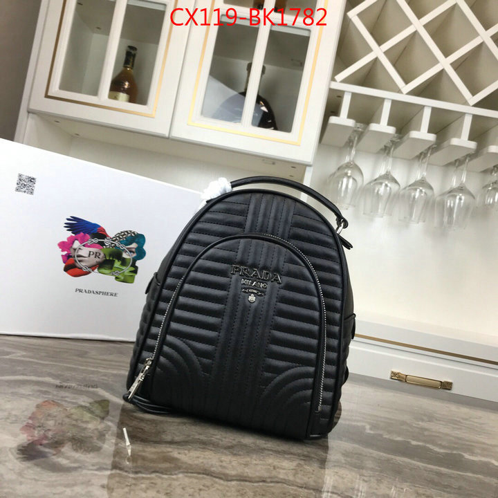 Prada Bags(4A)-Backpack-,buy best quality replica ,ID: BK1782,$:119USD