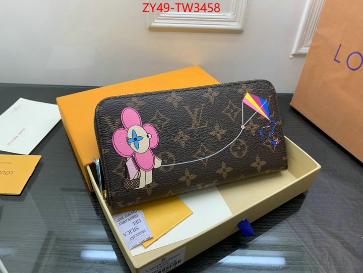 LV Bags(4A)-Wallet,wholesale 2023 replica ,ID: TW3458,$: 49USD