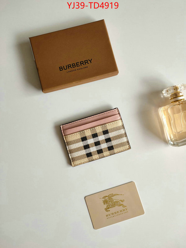 Burberry Bags(4A)-Wallet,best knockoff ,ID: TD4919,$: 39USD