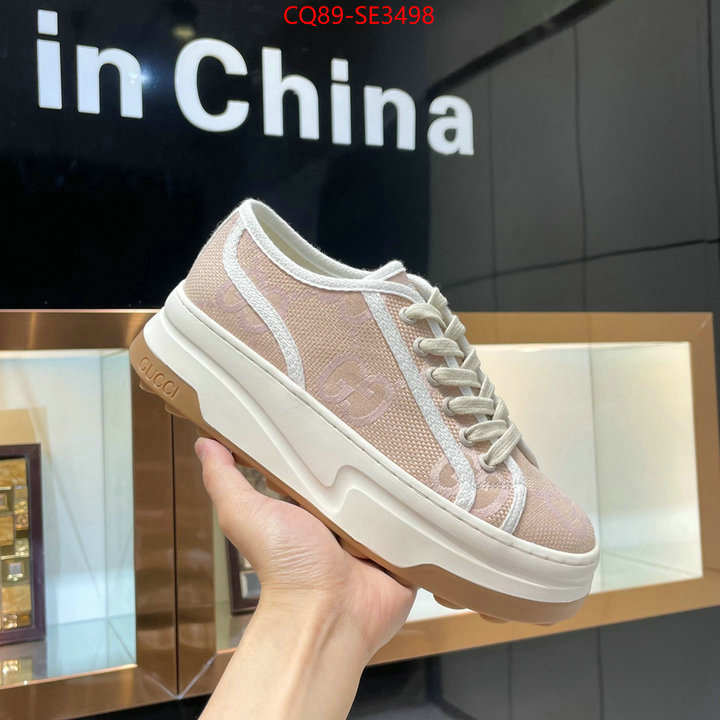 Women Shoes-Gucci,fake aaaaa , ID: SE3498,$: 89USD