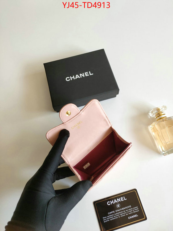 Chanel Bags(4A)-Wallet-,ID: TD4913,$: 45USD