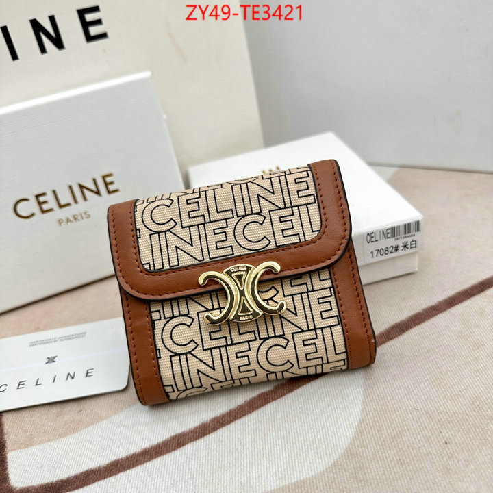 CELINE Bags(4A)-Wallet,fake ,ID: TE3421,$: 49USD