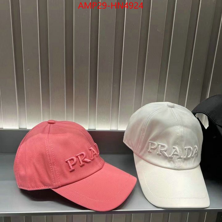 Cap (Hat)-Prada,good quality replica , ID: HN4924,$: 29USD