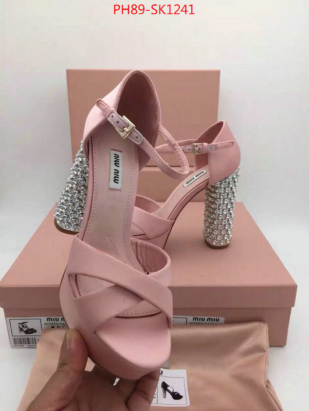 Women Shoes-Miu Miu,top quality fake ,first copy , ID: SK1241,$:89USD