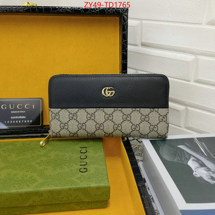Gucci Bags(4A)-Wallet-,cheap high quality replica ,ID: TD1765,$: 49USD