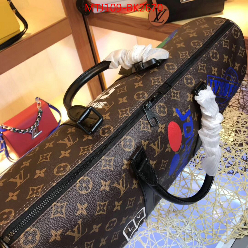 LV Bags(4A)-Keepall BandouliRe 45-50-,store ,ID: BK2670,$:109USD