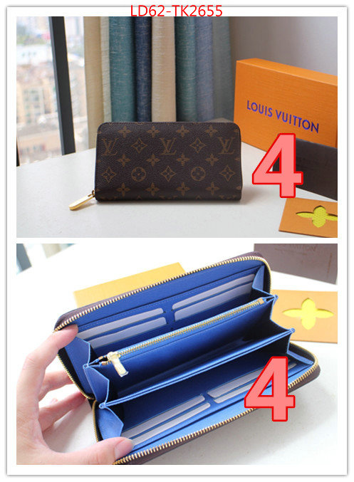 LV Bags(TOP)-Wallet,ID: TK2655,$:62USD