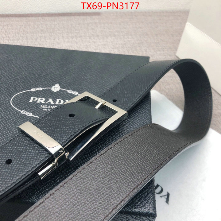 Belts-Prada,wholesale imitation designer replicas , ID: PN3177,$: 69USD