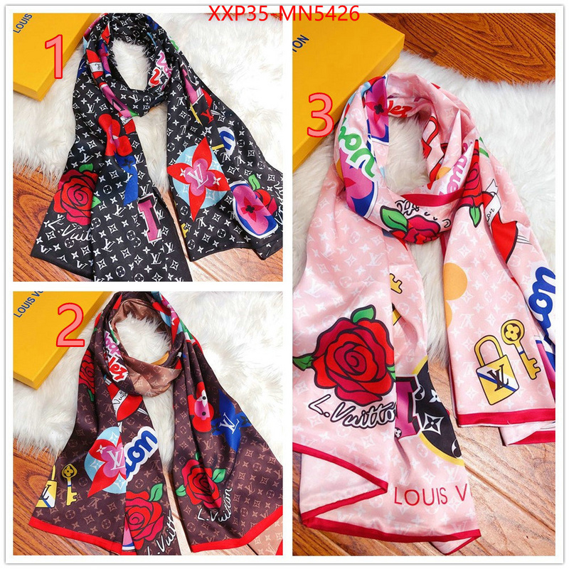 Scarf-LV,fashion designer , ID: MN5426,$: 35USD