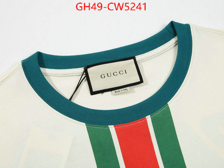 Clothing-Gucci,2023 replica , ID: CW5241,$: 49USD