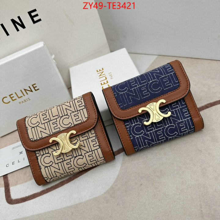 CELINE Bags(4A)-Wallet,fake ,ID: TE3421,$: 49USD