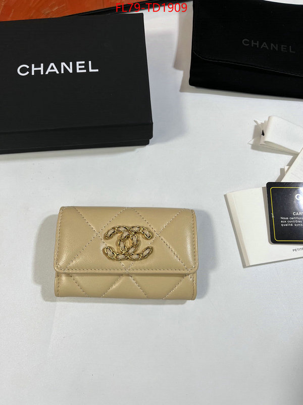 Chanel Bags(TOP)-Wallet-,ID: TD1909,$: 79USD