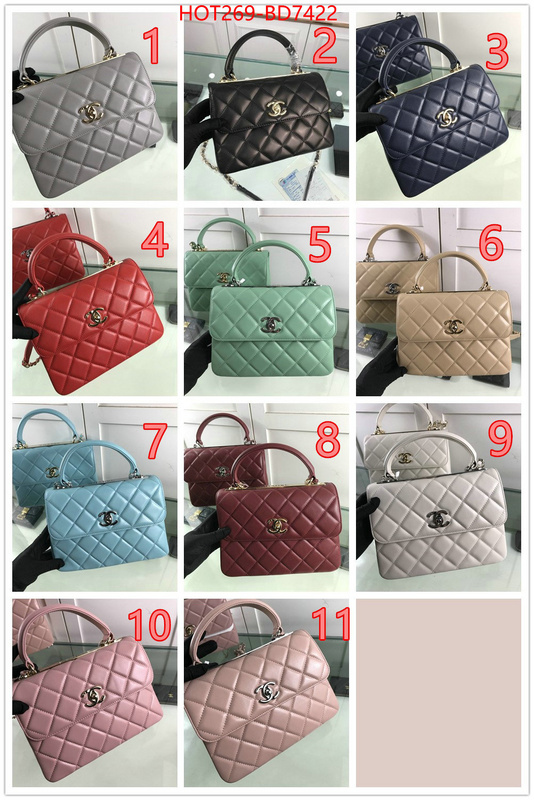 Chanel Bags(TOP)-Diagonal-,ID: BD7422,$: 269USD