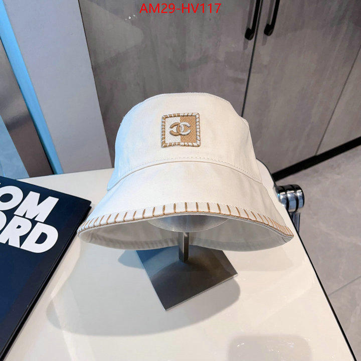 Cap (Hat)-Chanel,shop cheap high quality 1:1 replica ,ID: HV117,$: 29USD
