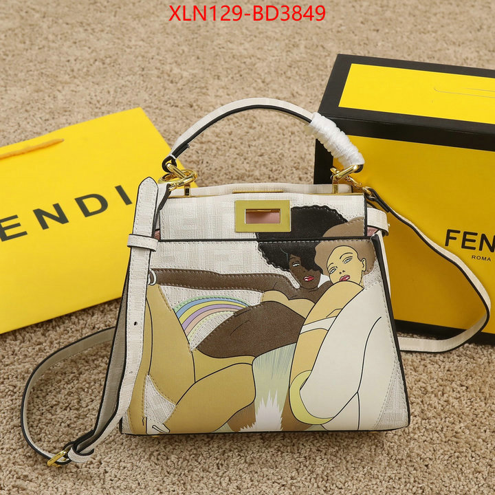 Fendi Bags(4A)-Peekaboo,fake ,ID: BD3849,$: 129USD