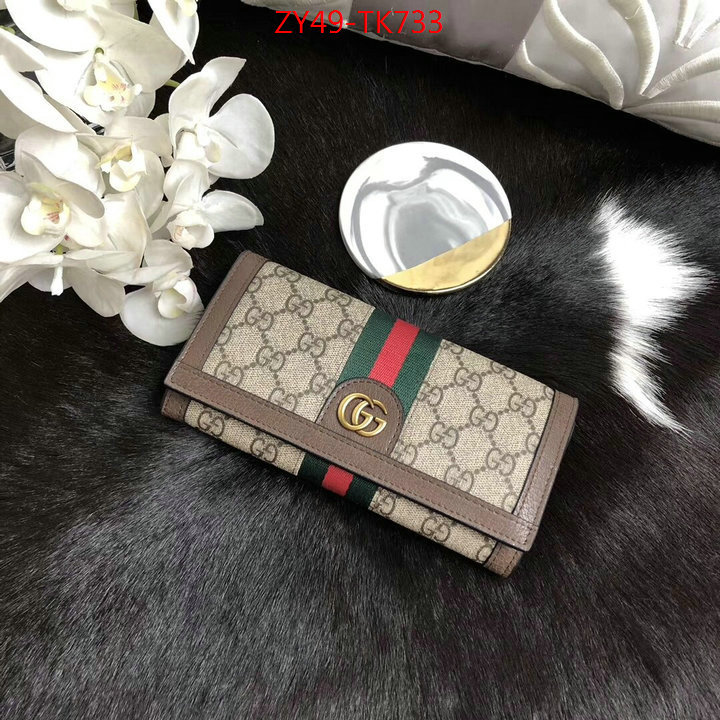 Gucci Bags(4A)-Wallet-,ID: TK733,$:49USD