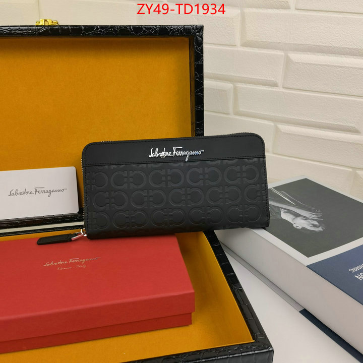 Ferragamo Bags(4A)-Wallet,replica designer ,ID: TD1934,$: 49USD