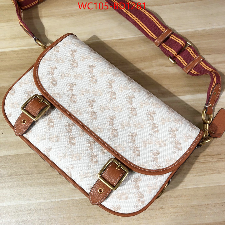 Coach Bags(4A)-Diagonal,buy best high-quality ,ID: BD1281,$: 105USD