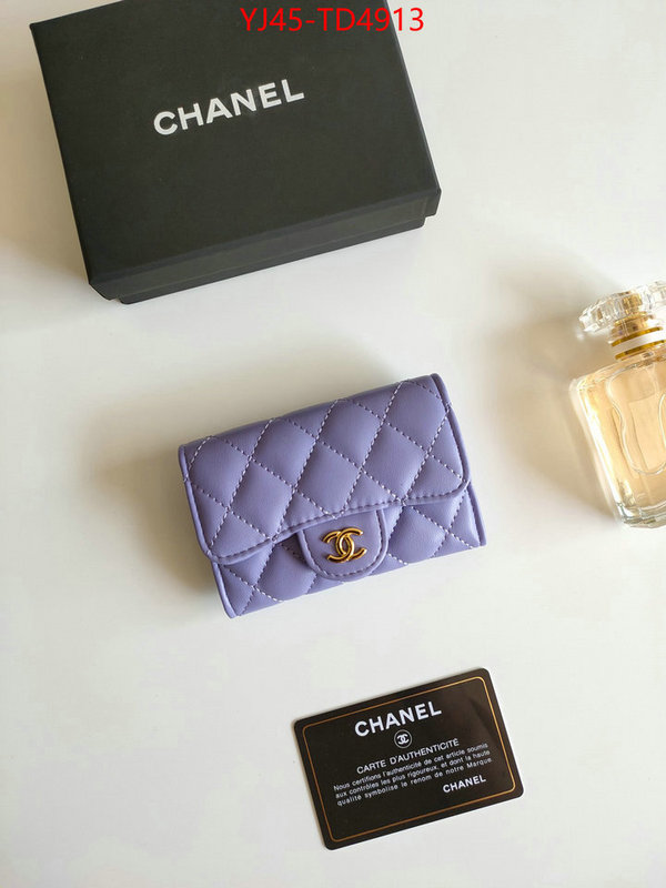 Chanel Bags(4A)-Wallet-,ID: TD4913,$: 45USD