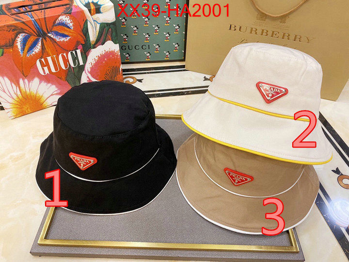 Cap (Hat)-Prada,replica aaaaa+ designer , ID:HA2001,$: 39USD