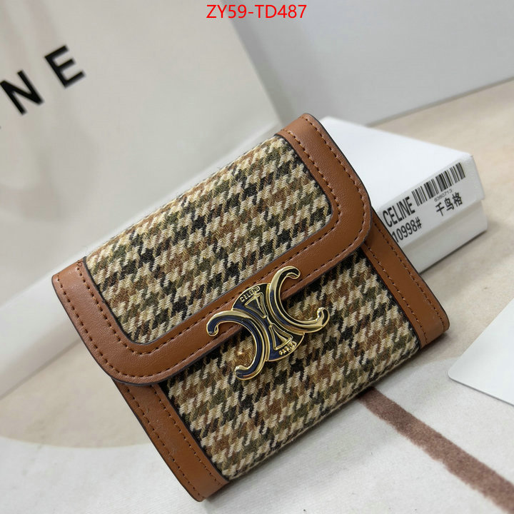 CELINE Bags(4A)-Wallet,outlet 1:1 replica ,ID: TD487,$: 59USD