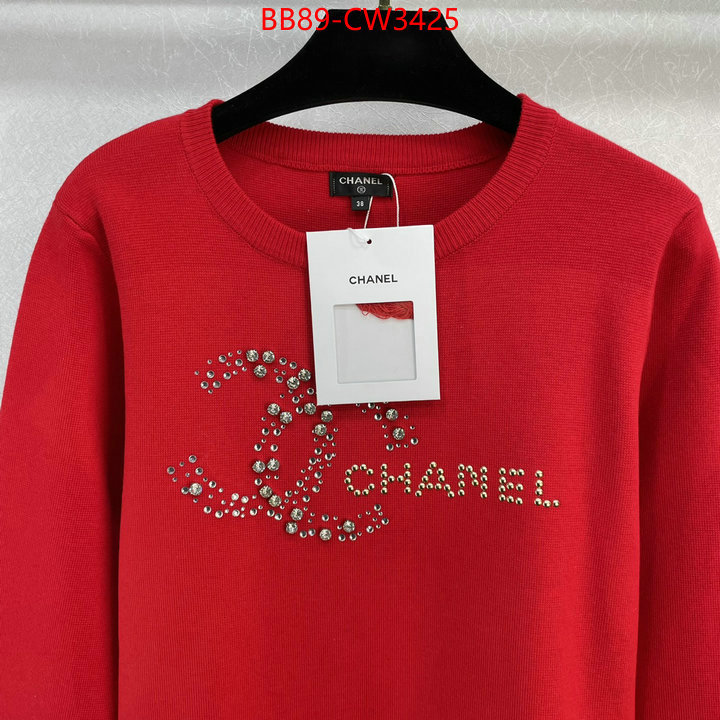 Clothing-Chanel,buy the best replica , ID: CW3425,$: 89USD