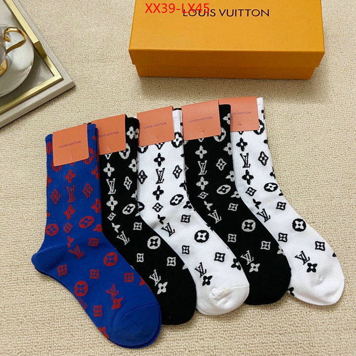 Sock-LV,designer fashion replica , ID:LX45,$: 39USD