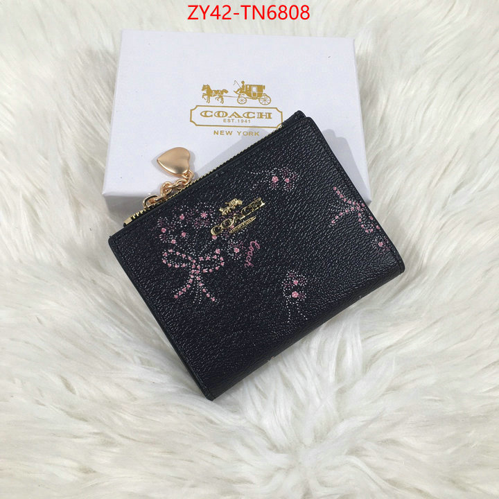 Coach Bags(4A)-Wallet,customize the best replica ,ID: TN6808,$: 42USD