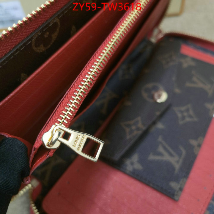 LV Bags(4A)-Wallet,online sales ,ID: TW3618,$: 59USD