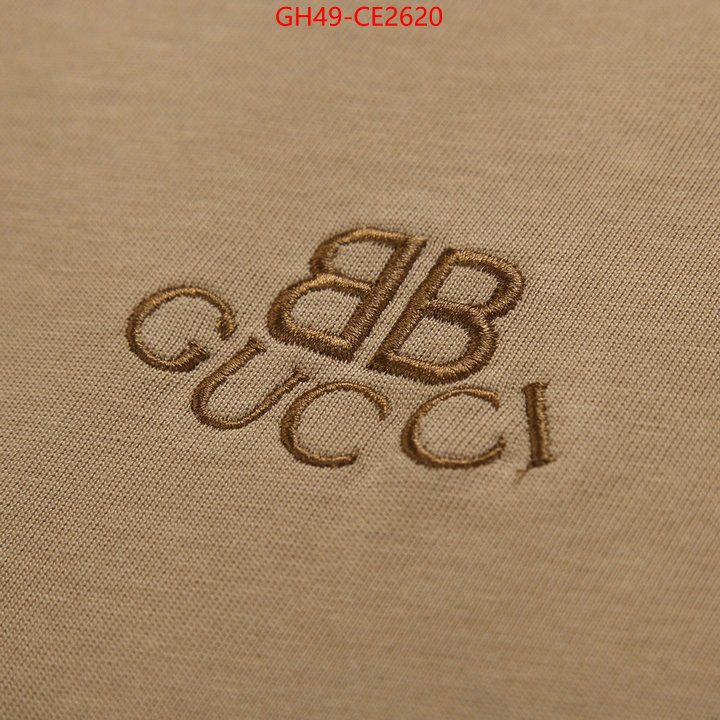 Clothing-Gucci,buy top high quality replica , ID: CE2620,$: 49USD