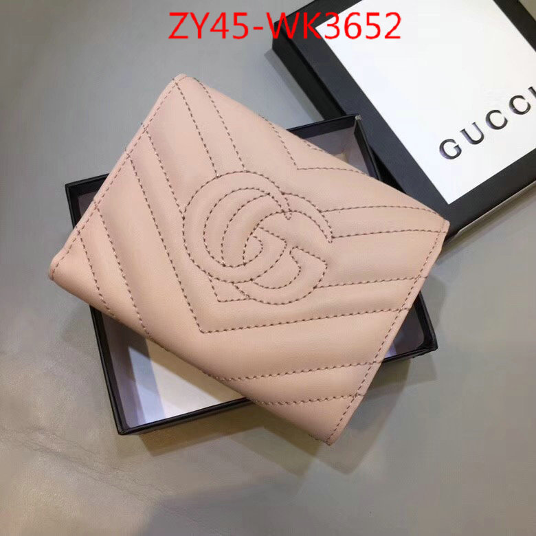 Gucci Bags(4A)-Wallet-,ID: WK3652,$:45USD