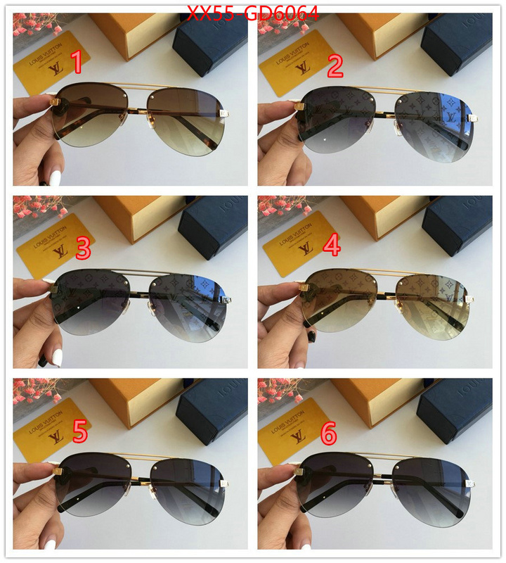 Glasses-LV,fashion replica , ID: GD6064,$: 55USD