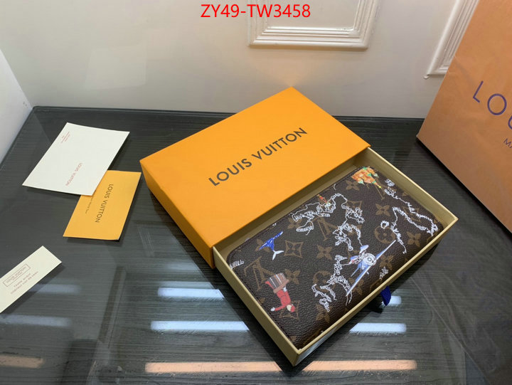 LV Bags(4A)-Wallet,wholesale 2023 replica ,ID: TW3458,$: 49USD