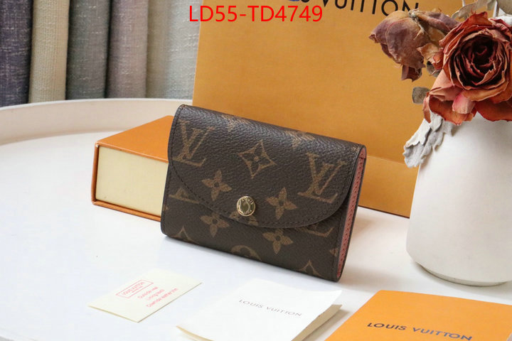 LV Bags(TOP)-Wallet,ID: TD4749,$: 55USD