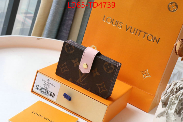 LV Bags(TOP)-Wallet,ID: TD4739,$: 65USD