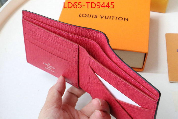 LV Bags(TOP)-Wallet,ID: TD9445,$: 65USD