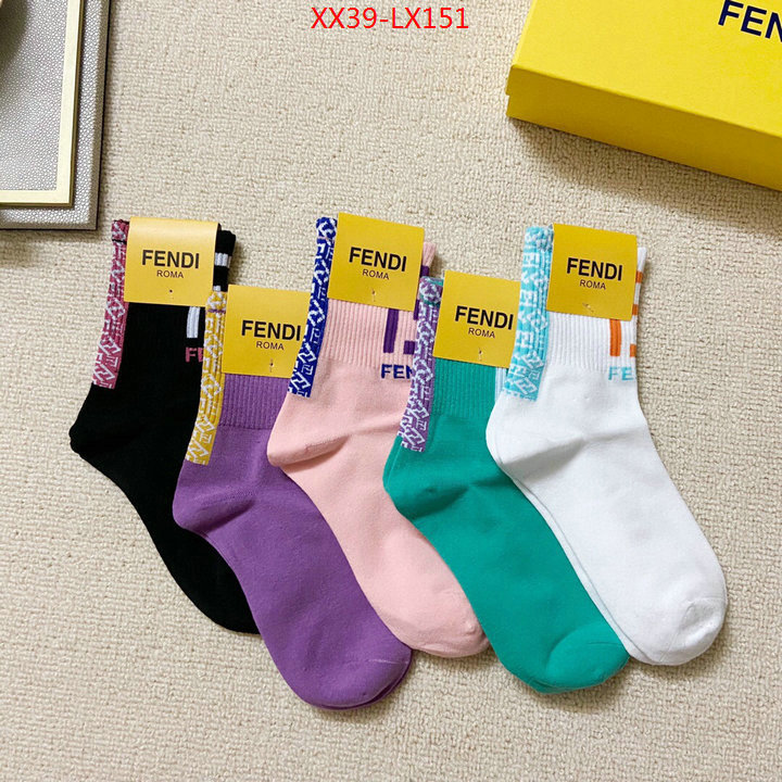 Sock-Fendi,high quality designer , ID:LX151,$: 39USD