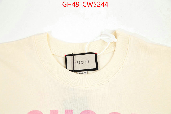 Clothing-Gucci,replica us , ID: CW5244,$: 49USD