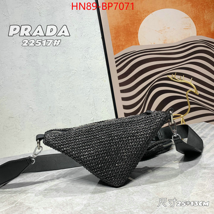 Prada Bags(4A)-Triangle,mirror copy luxury ,ID: BP7071,$: 89USD